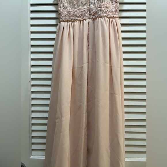 Lulus XS light pink bridesmaid or wedding dress. - Picture 3 of 6